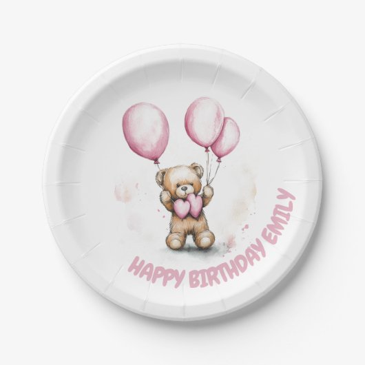 Schattigee Teddy Bear Paper Bord (Voorkant)