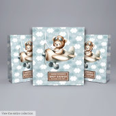 Schattigee Teddy Bear Pilot Baby shower Party Favo Medium Cadeauzakje