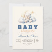 Schattigee Teddy Bear Sleep Baby shower Kaart (Voorkant)