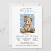 Schattigee Teddy Bear Spring Summer Baby shower Kaart (Voorkant)