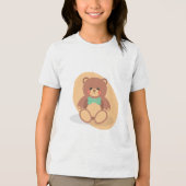 SCHATTIGEE TEDDY BEAR Tri-Blend SHIRT (Voorkant)