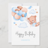 Schattigee Teddy Bear Verjaardag Kaart (Voorkant)