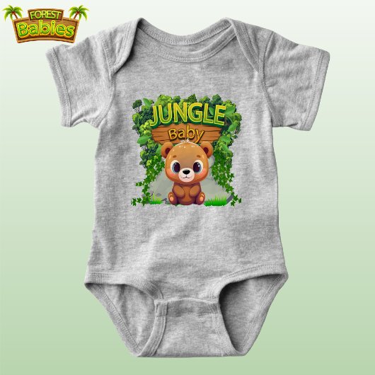 Schattigee Teddy Bear Wildlife Natuur Forest Graph Romper