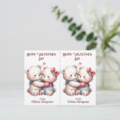 Schattigee Teddy Bears Kind Valentijn Classroom Ka Briefkaart (Staand voorkant)