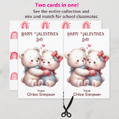 Schattigee Teddy Bears Kind Valentijn Classroom Ka Briefkaart