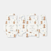 Schattigee Teddy Bears Tea voor Twee 2e Verjaardag Bedankdoosjes (Uitgevouwen)