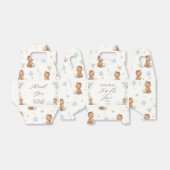 Schattigee Teddy Bears Tea voor Twee 2e Verjaardag Bedankdoosjes (Uitgevouwen)