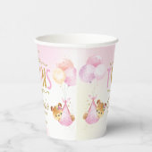 Schattigee Teddy Bears Twins Baby Girls Baby showe Papieren Bekers (Rechts)