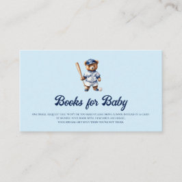 Schattigee Teddy Honkbal Boeken voor Baby Insert Informatiekaartje