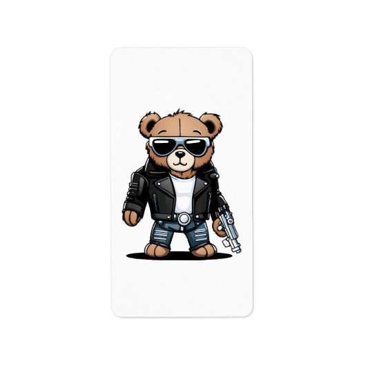 Schattigee Teddy Memes Etiket (Voorkant)