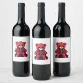 Schattigee Teddy Red Boy Wijn Etiket (Flessen)