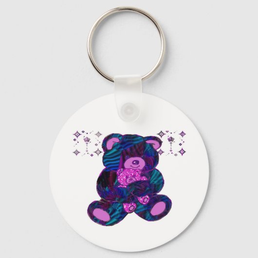 Schattigee Teddy-Sleutelhanger Sleutelhanger (Voorkant)
