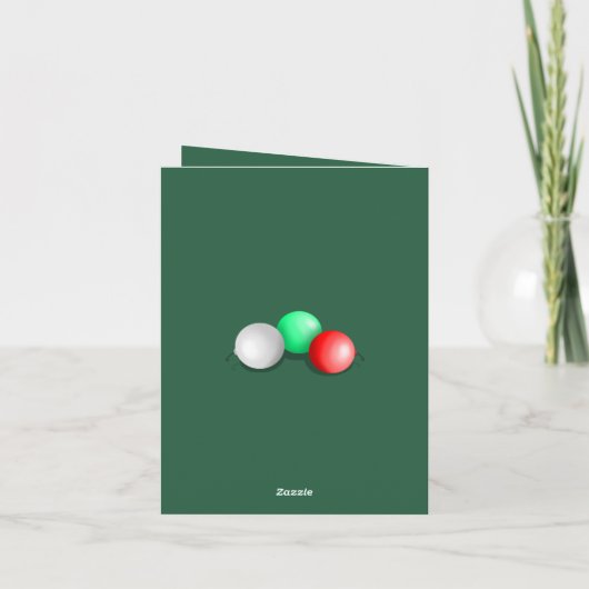 Schattigee Teddy thema kerst Kaart (Achterkant)