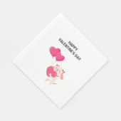 Schattigee Teddy Valentijnsdag servetten (Hoek)