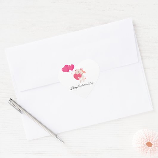 Schattigee Teddy Valentijnsdag Stickers (Envelop)