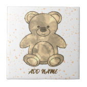 Schattigee Teddybeer aangepaste tekst Tegeltje (Voorkant)