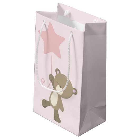 Schattigee teddybeer Baby Klein Cadeauzakje (Achterkant Gekanteld)