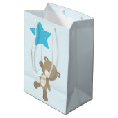 Schattigee teddybeer Baby Medium Cadeauzakje (Achterkant Gekanteld)