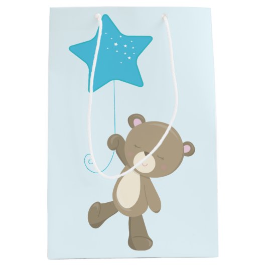 Schattigee teddybeer Baby Medium Cadeauzakje (Voorkant)