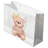 Schattigee teddybeer baby shower kind verjaardagsc groot cadeauzakje (Voorkant Gekanteld)
