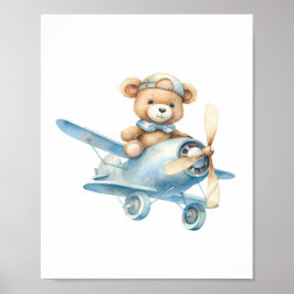 Schattigee teddybeer Baby shower kwekerij Poster