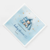 Schattigee teddybeer baby shower servetten (Hoek)