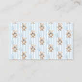 Schattigee teddybeer ballon baby shower luier lote informatiekaartje (Achterkant)