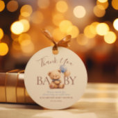 Schattigee teddybeer ballonnen Boho Blue Roos Flor Bedankjes Labels