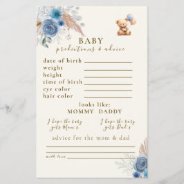 Schattigee teddybeer ballonnen voorspellingen en a flyer