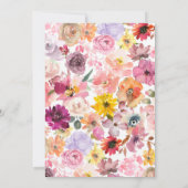 Schattigee teddybeer bloemroze ballonnen Baby show Kaart (Achterkant)