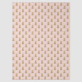 Schattigee teddybeer blush roze tissuepapier (Voorkant)