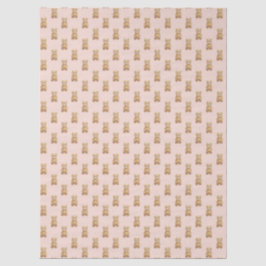 Schattigee teddybeer blush roze tissuepapier