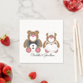 Schattigee Teddybeer bruiloft Servet (Insitu)