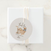 Schattigee Teddybeer, Bunny Baby shower Dank u Bedankjes Labels (In situ)
