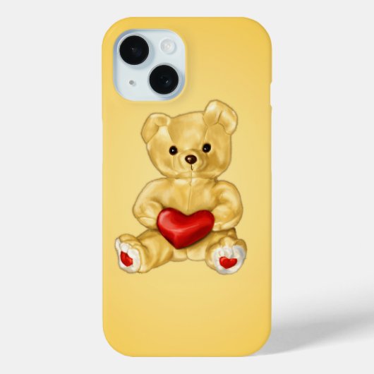 Schattigee teddybeer die hart vasthoudt - Schattig Case-Mate iPhone Case (Achterkant)
