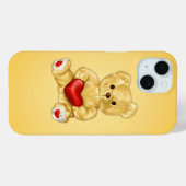 Schattigee teddybeer die hart vasthoudt - Schattig Case-Mate iPhone Case (Achterkant (horizontaal))