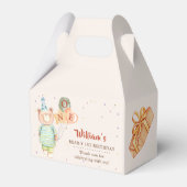 Schattigee Teddybeer Eerste Verjaardagsfeestgunst Bedankdoosjes (Achterkant)