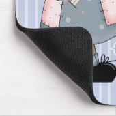 Schattigee teddybeer engel verpleegster waardering muismat (Hoek)