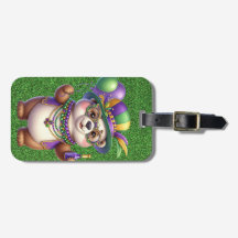 SCHATTIGEE TEDDYBEER GEKLEED VOOR MARDI GRAS