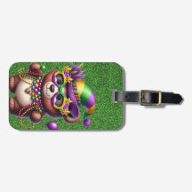 SCHATTIGEE TEDDYBEER GEKLEED VOOR MARDI GRAS