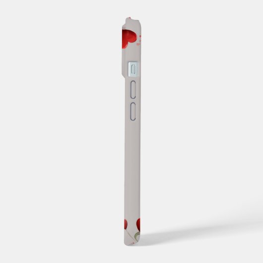 Schattigee teddybeer harten rode rozen Valentijnsd iPhone 15 Case (Linkerkant)