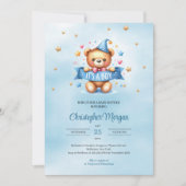 Schattigee teddybeer Het is een baby shower Kaart (Voorkant)
