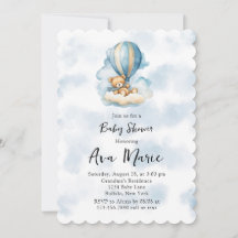 Schattigee teddybeer heteluchtballonjongen Baby sh