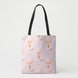 SCHATTIGEE TEDDYBEER IN HETELUCHTBALLON TOTE BAG