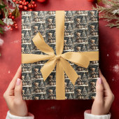 Schattigee teddybeer kerstdrop klein betegeld cadeaupapier