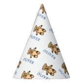 Schattigee teddybeer Kinder naam Verjaardag Feesthoedjes (Links)