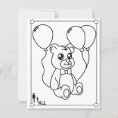 Schattigee teddybeer kleuring (Voorkant)