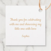 Schattigee teddybeer met ballonnen bedankjes labels (Achterkant)