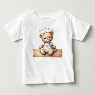 Schattigee teddybeer met ballonnen en geschenken