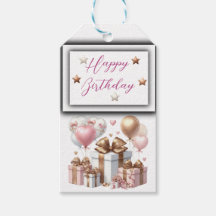 Schattigee teddybeer met ballonnen en geschenken